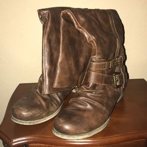 Calf length boots